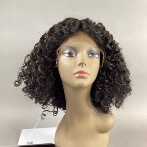 Shay Short Curly #2 Darkest Brown Synthetic Lace Front Wig